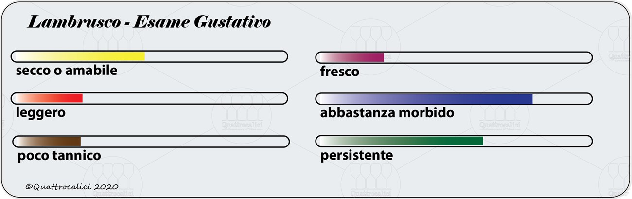 degustazione lambrusco gustativo