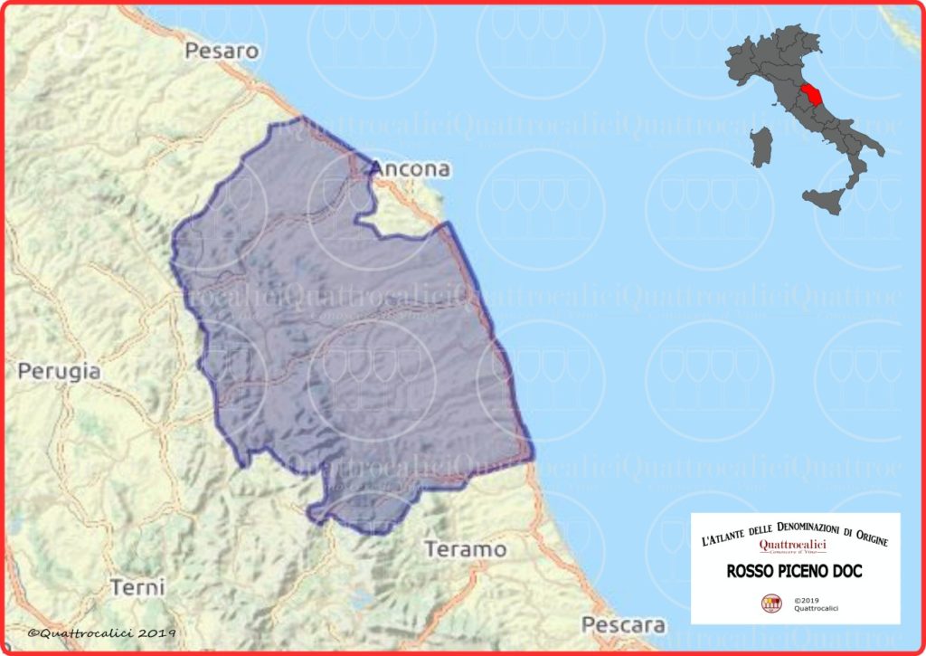 Cartina Rosso Piceno DOC
