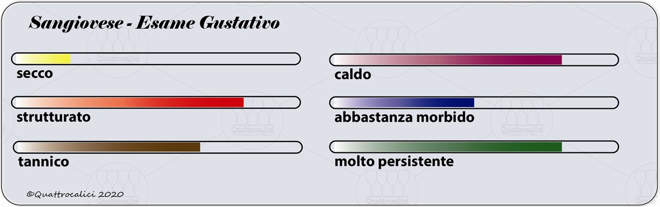 sangiovese degustazione gustativo