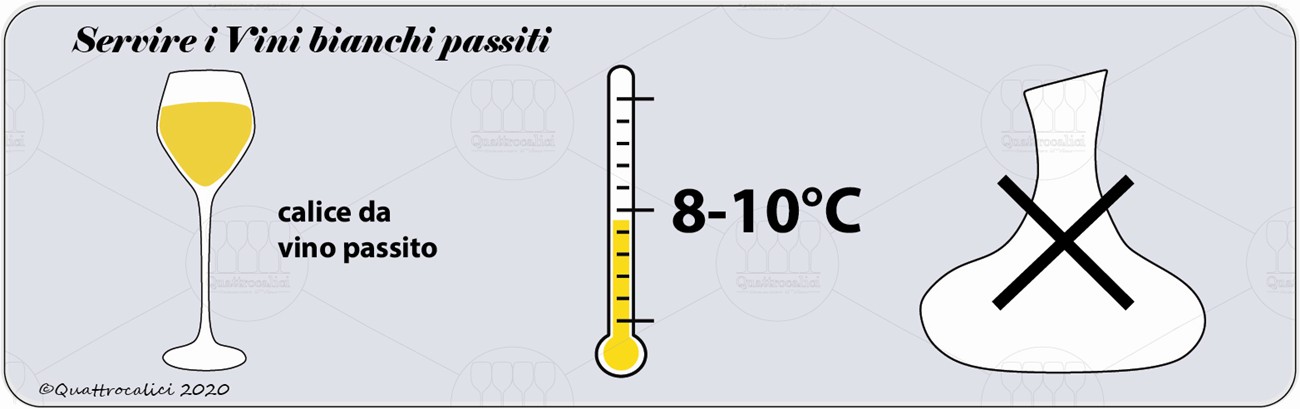 vini bianchi passiti servizio