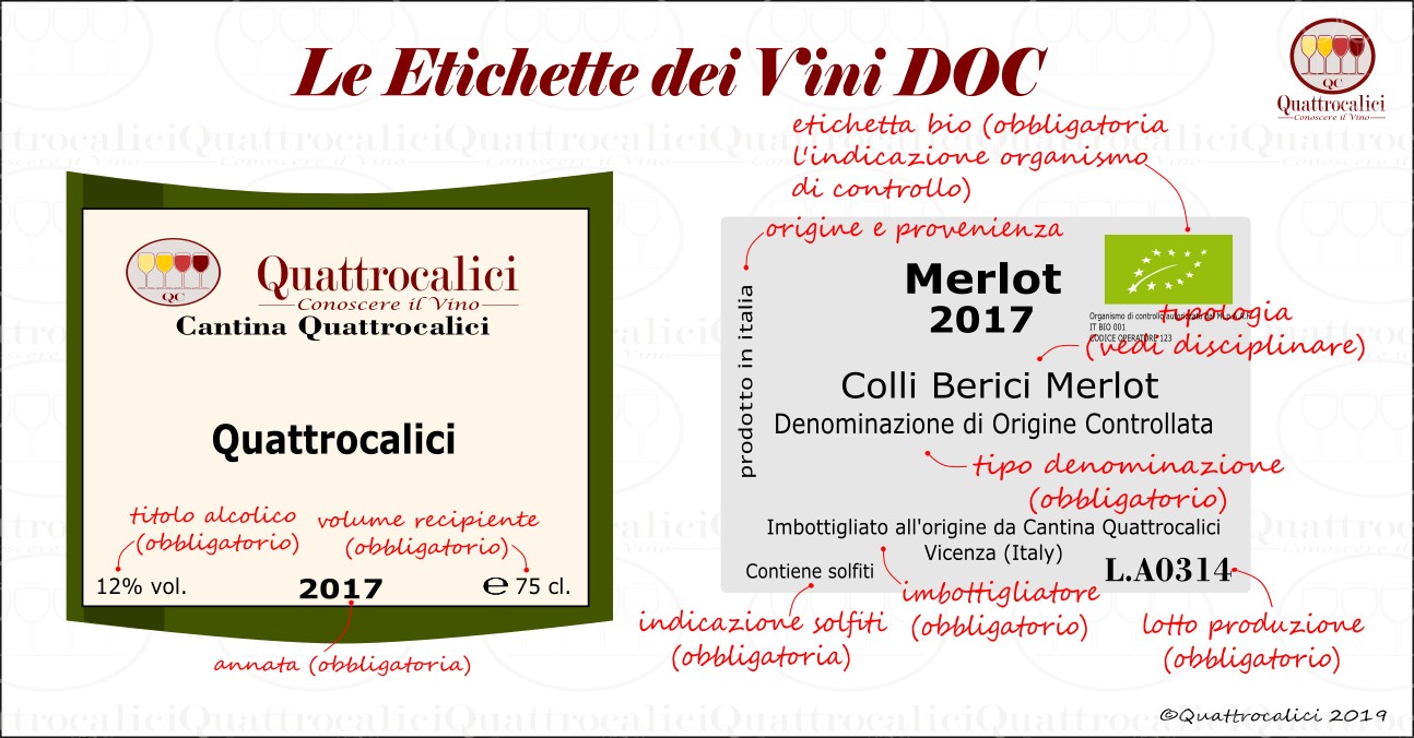 etichetta vini doc