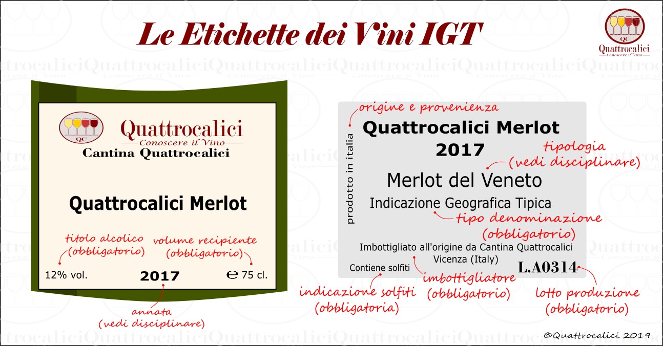 etichetta vini igt