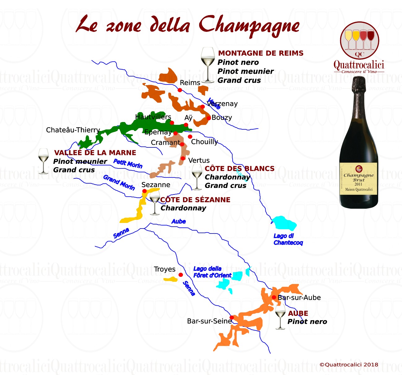 champagne - zone di produzione