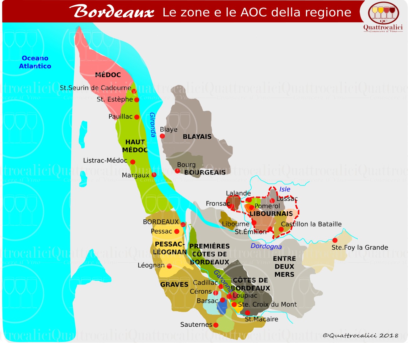 bordeaux le zone del vino