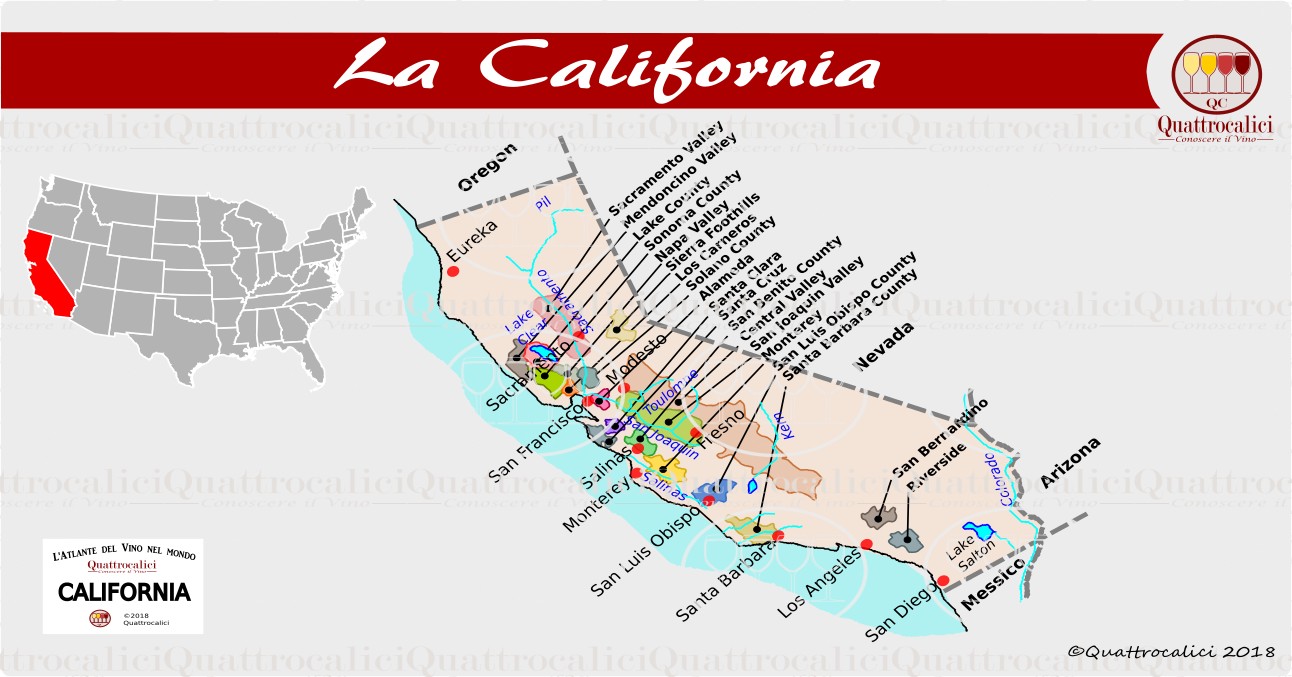 La california e il vino