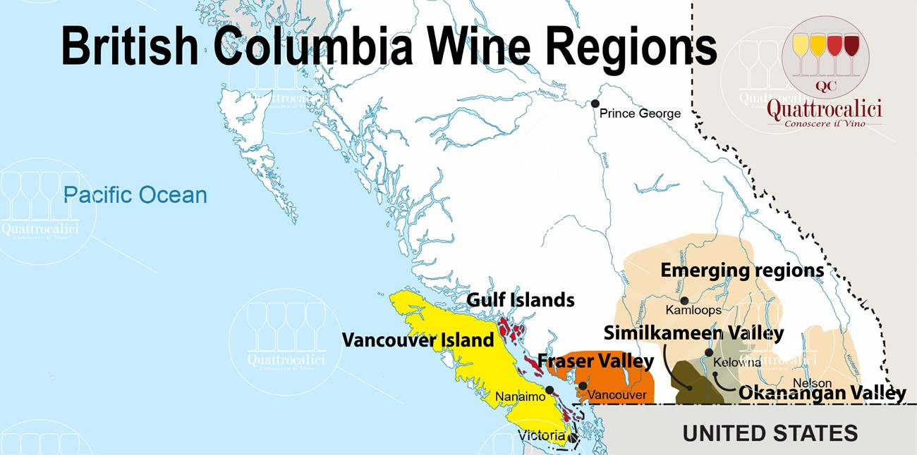 British Columbia zone vino