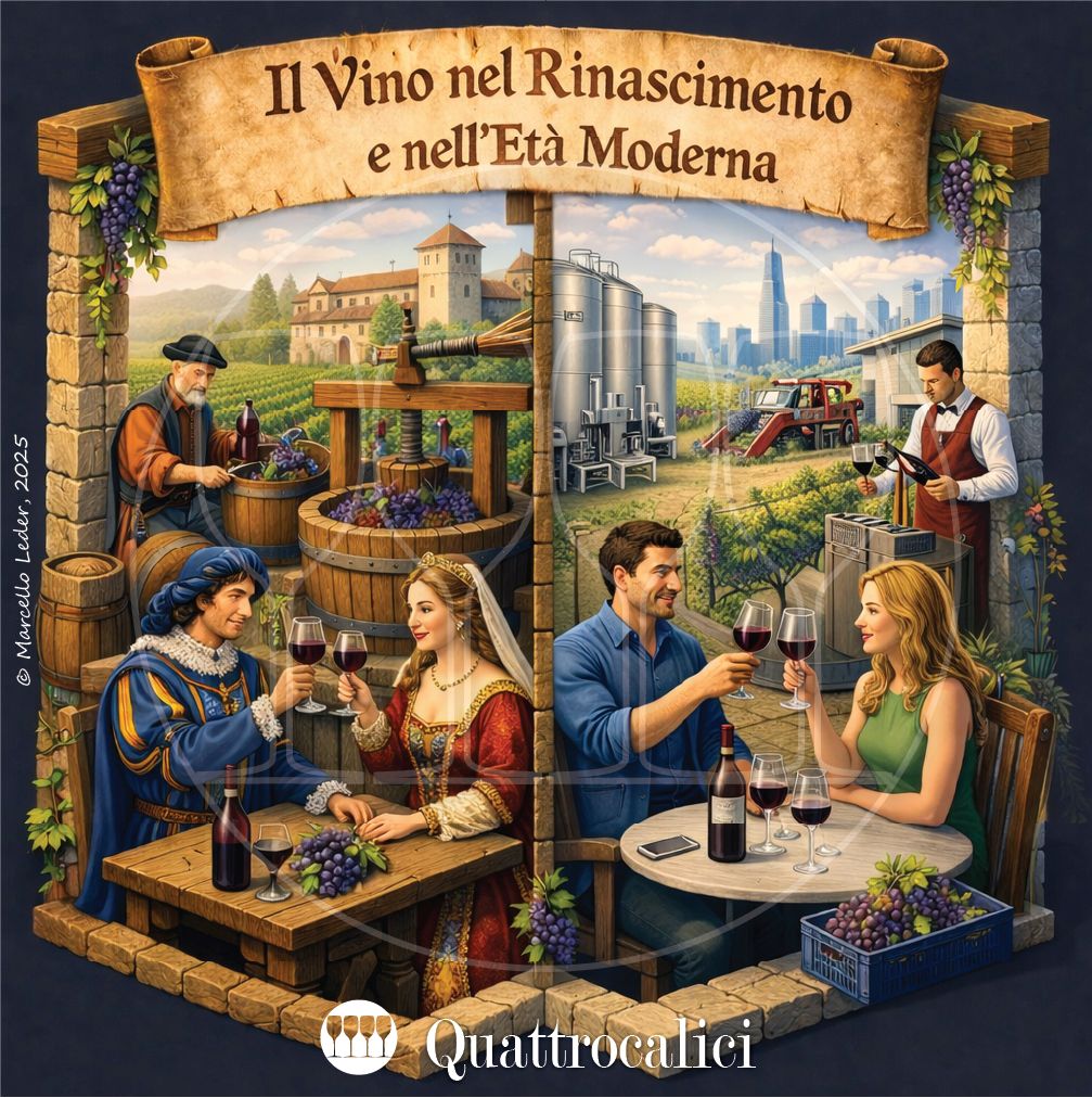 Il vino nel rinascimento e nell'era moderna