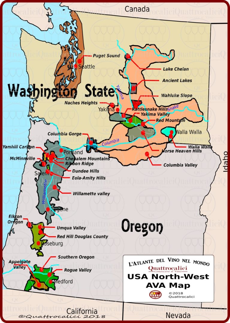Il vino in America: Il Nord Ovest