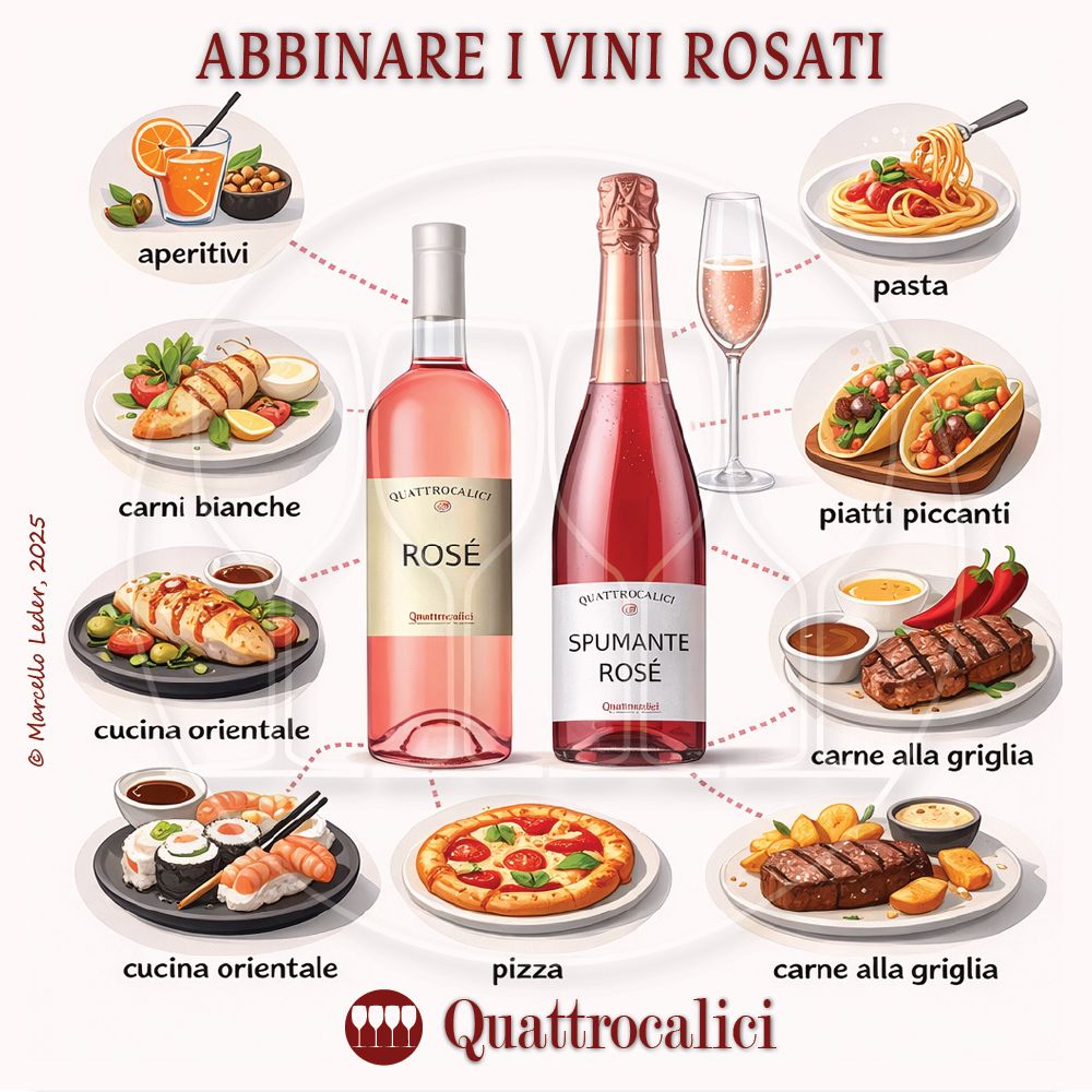 L'abbinamento dei vini rosati