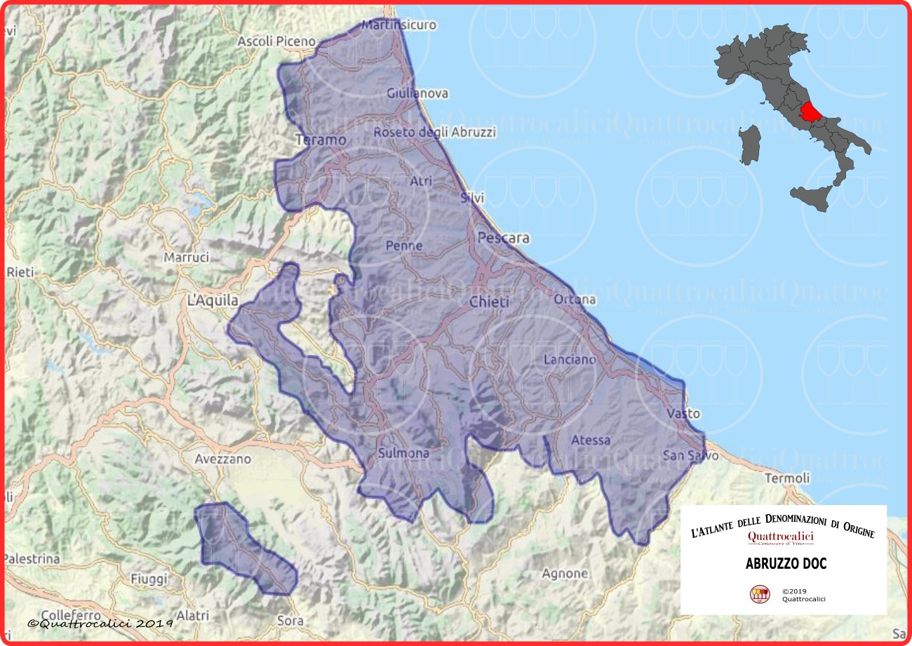 Abruzzo doc cartina