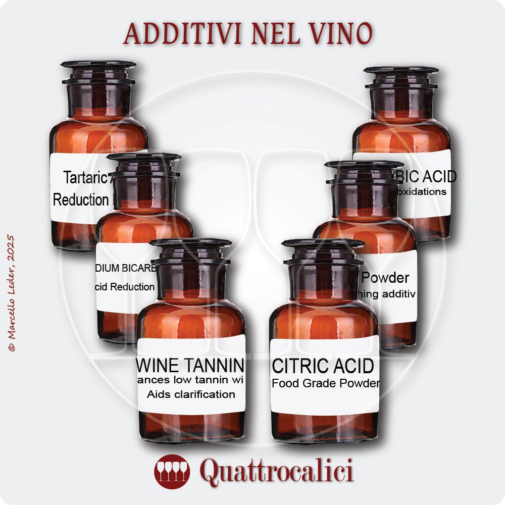 Gli additivi e la correzione del mosto e del vino