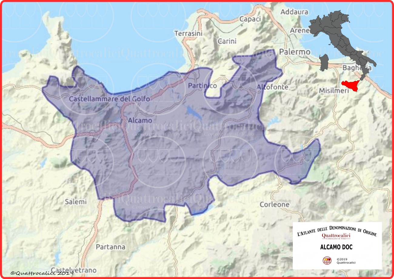alcamo doc cartina