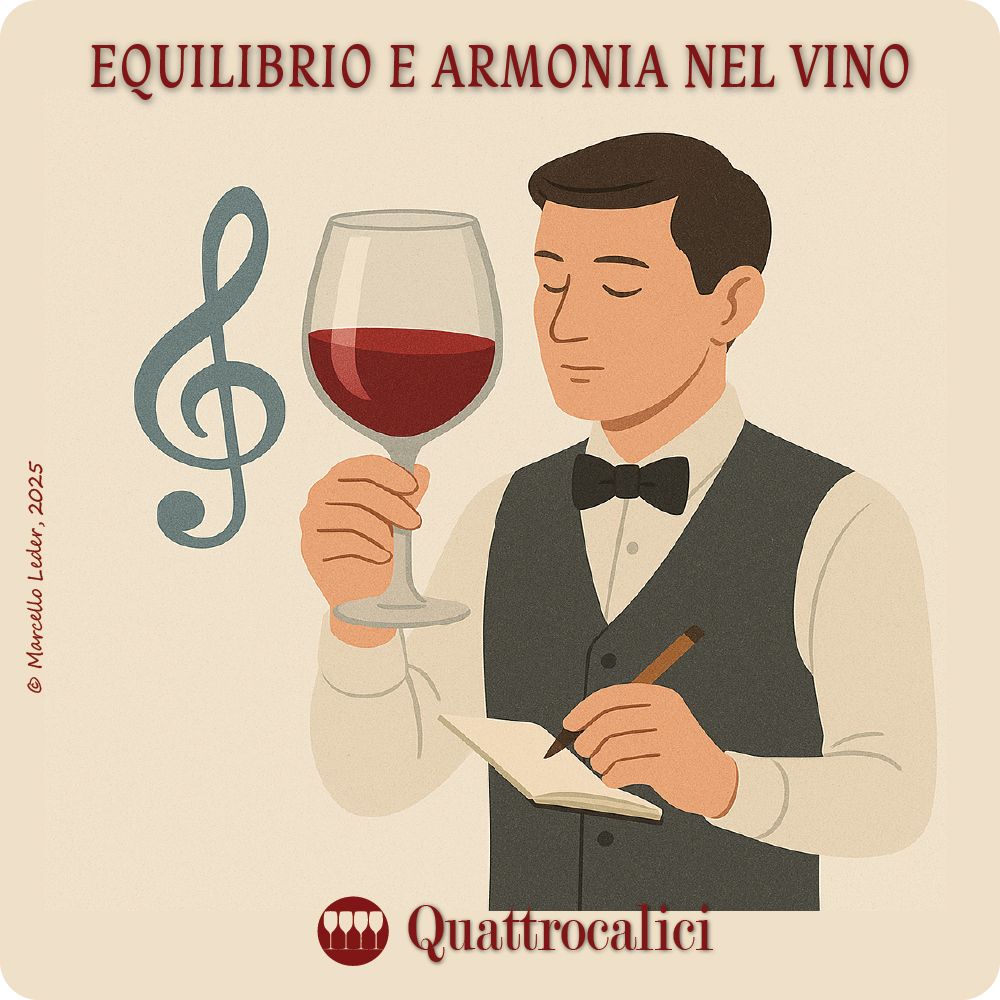 armonia ed equilibrio nella degustazione del vino