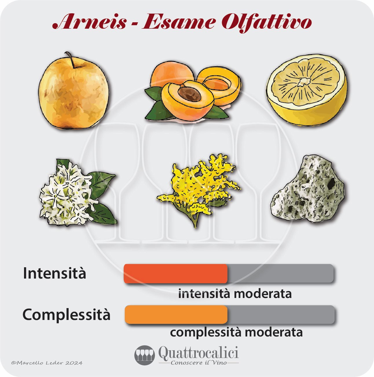 l'esame olfattivo dei vini arneis