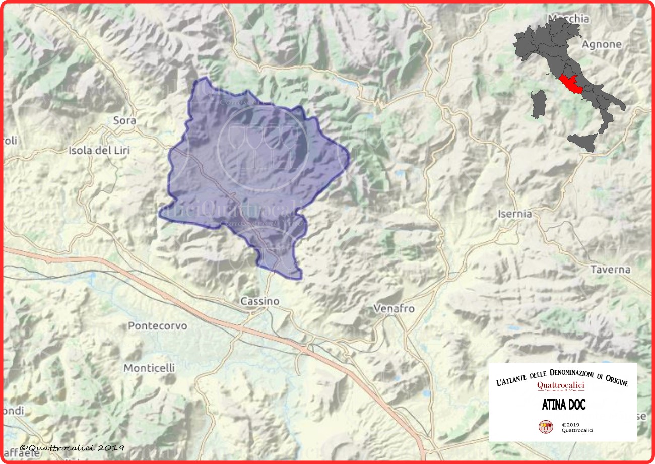 Atina DOC Cartina Denominazione