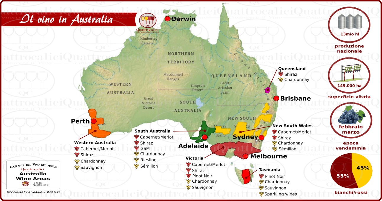 il vino in australia