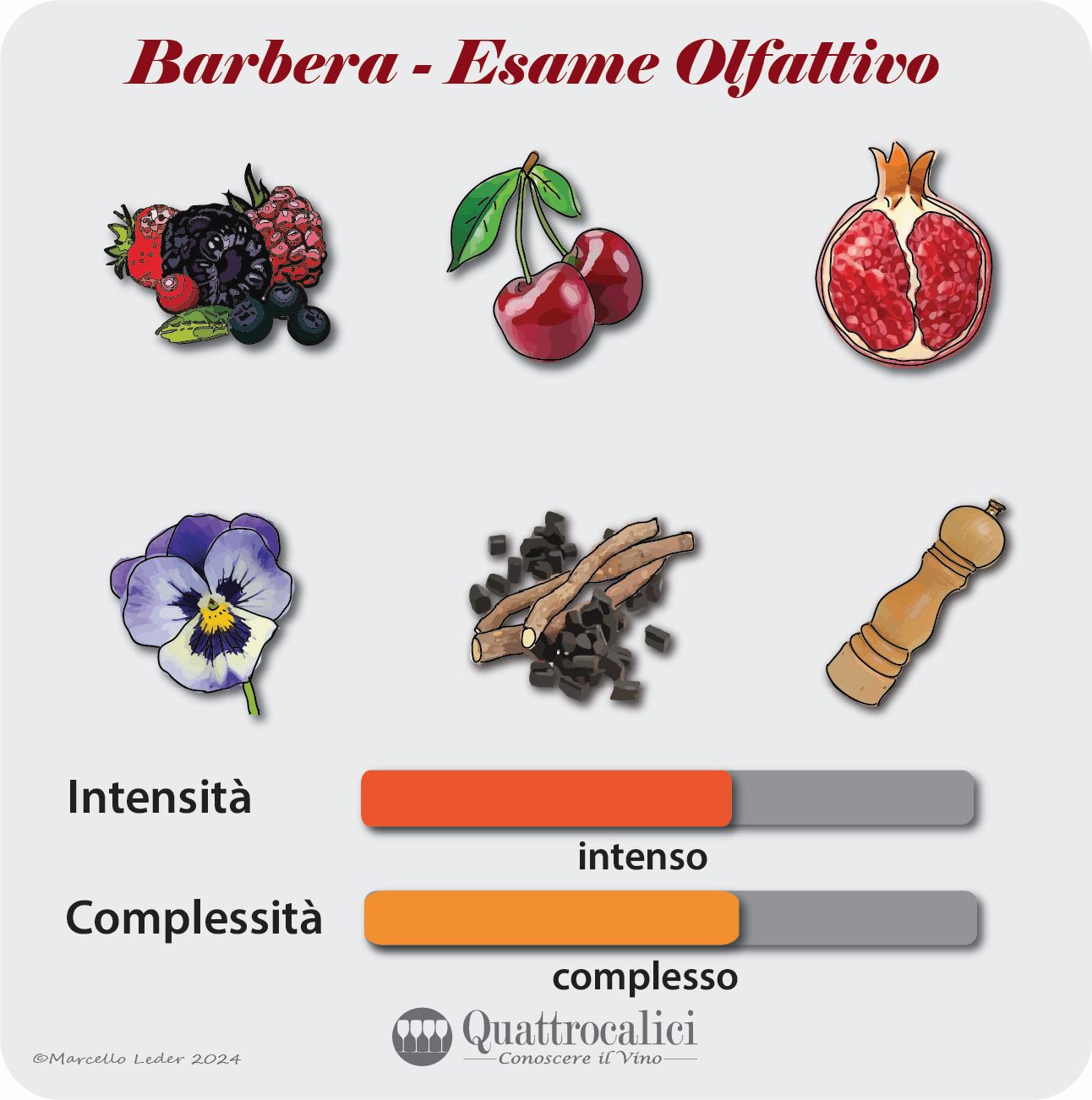 L'esame olfattivo dei vini Barbera