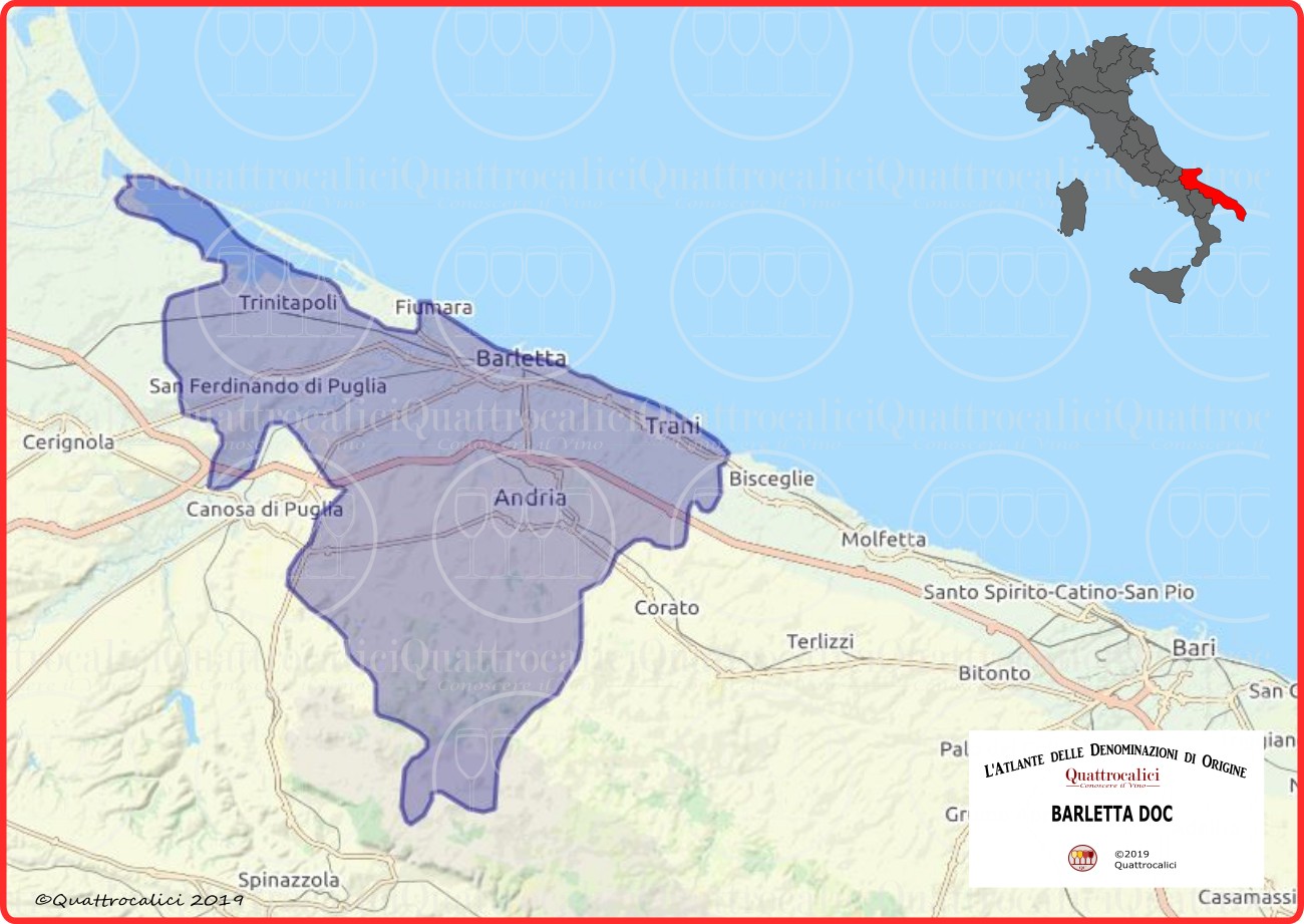 Barletta DOC cartina