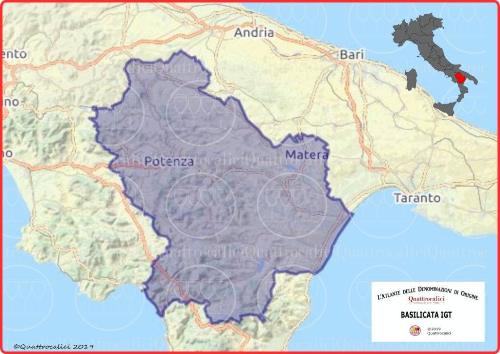 Basilicata IGT cartina