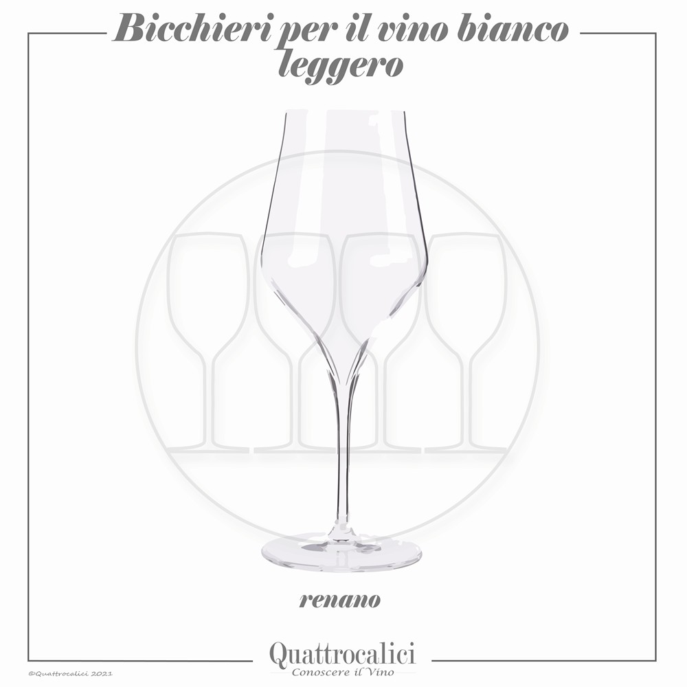 bicchieri per vino bianco leggero