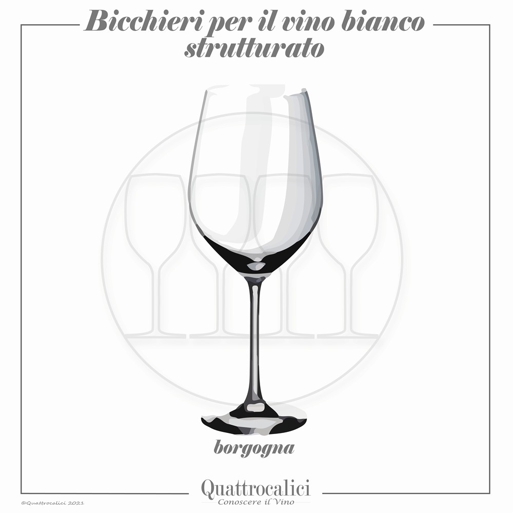 bicchieri per vino bianco strutturato