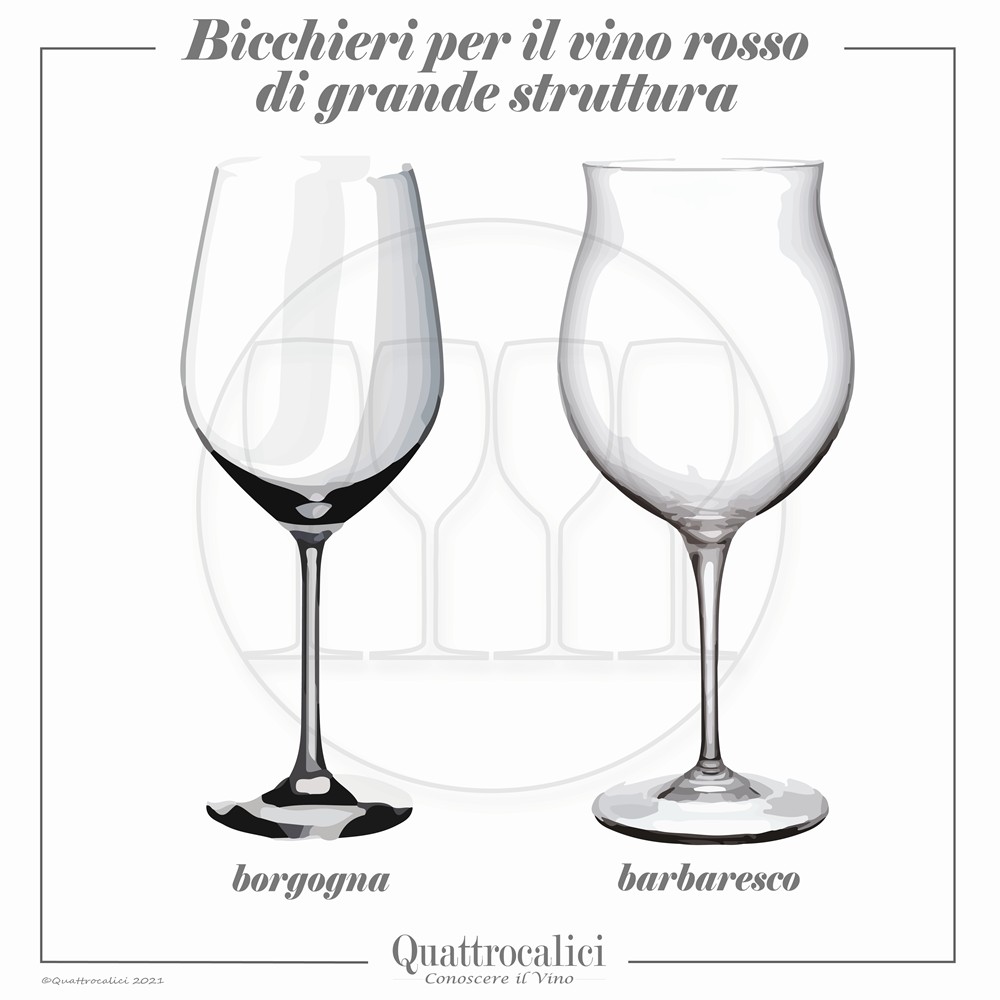 bicchieri per vino rosso strutturato