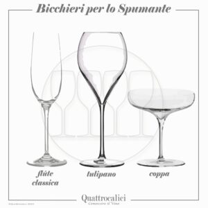 bicchieri per lo spumante