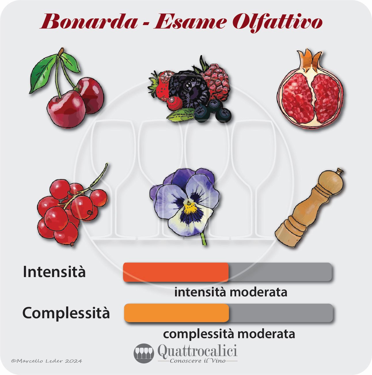 L'esame olfattivo dei vini Bonarda