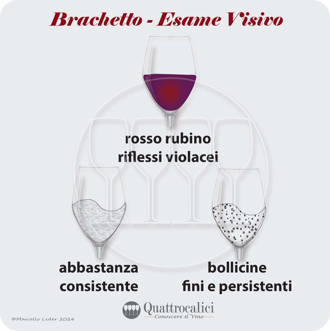L'Esame visivo dei vini Brachetto