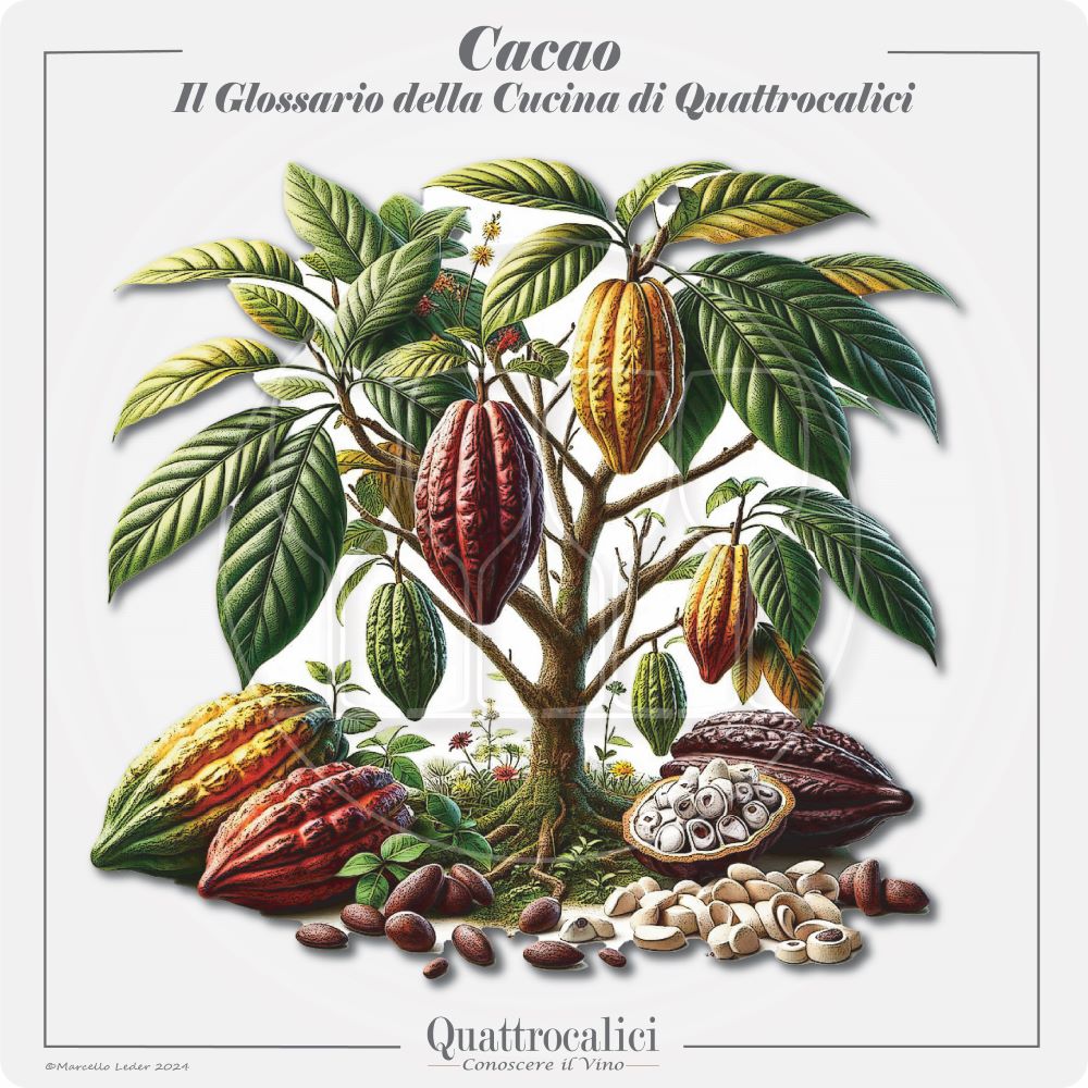 il cacao, la cucina e l'abbinamento con i vini