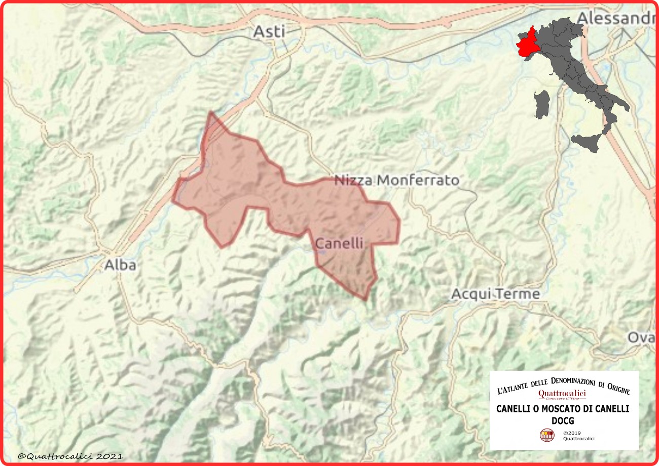 canelli docg cartina