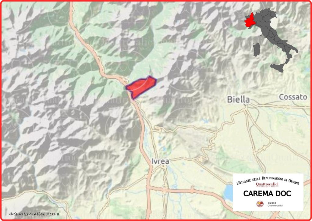 cartina carema doc