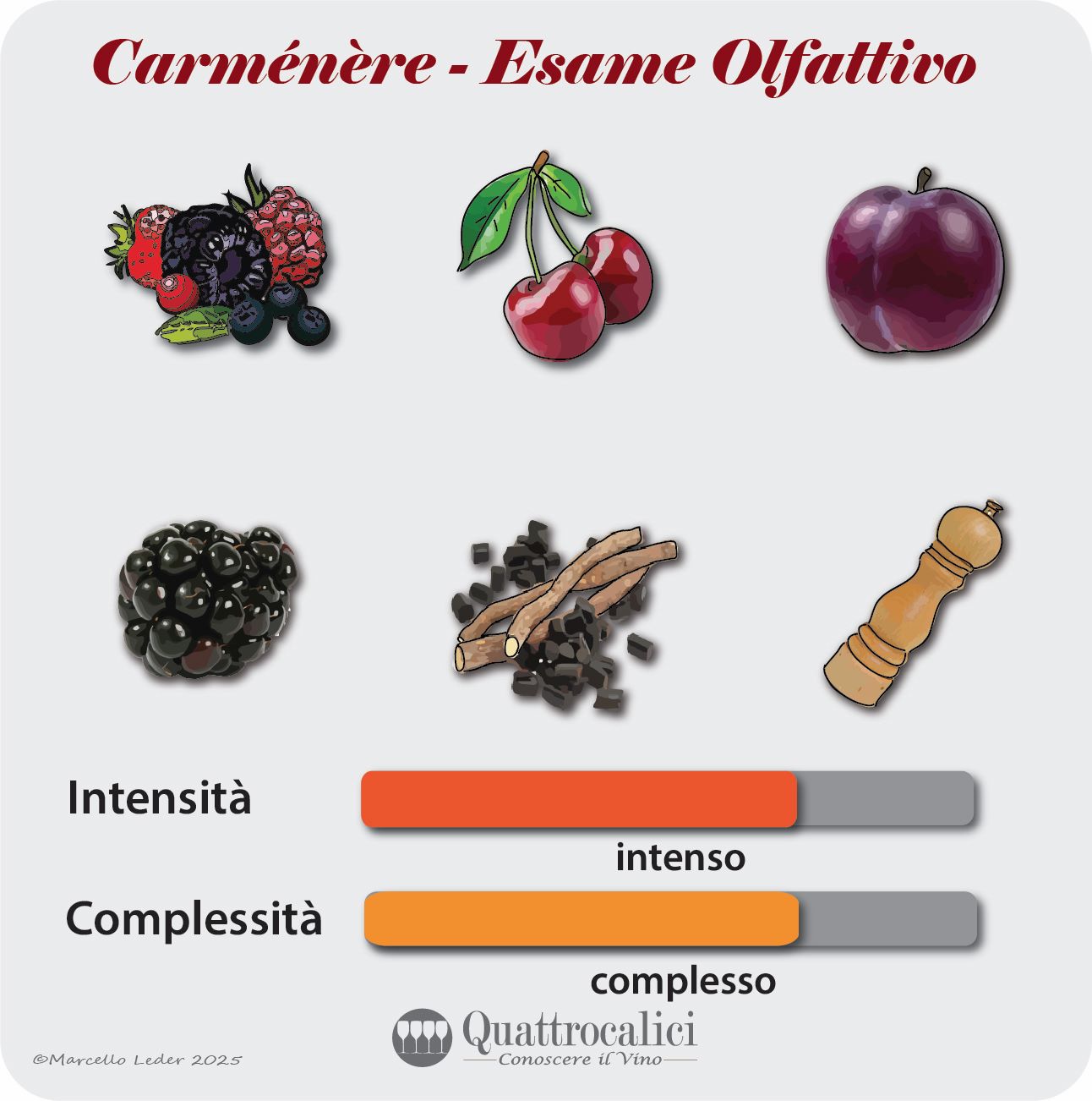 L'esame olfattivo dei vini Carmenere