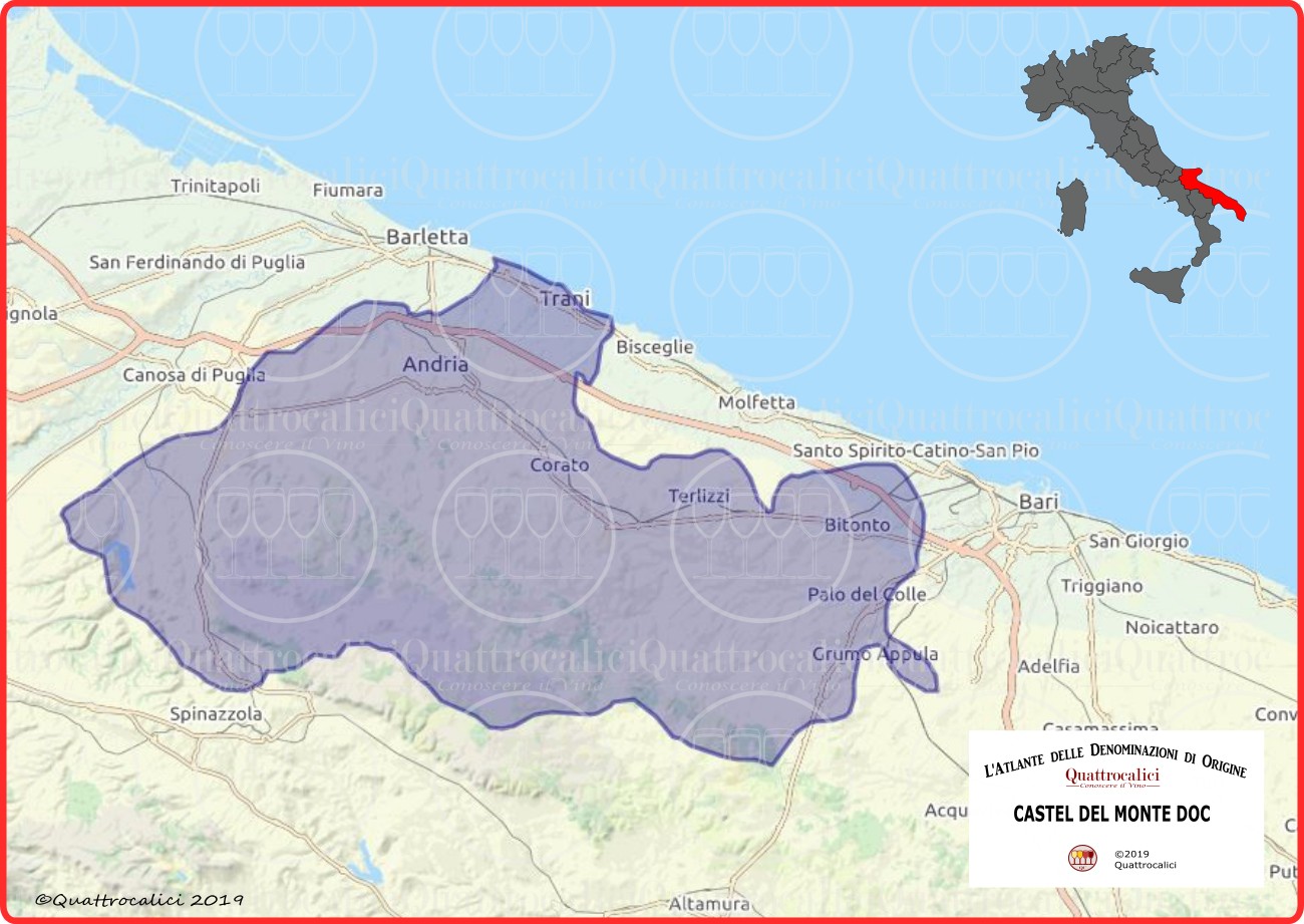 Castel del Monte DOC cartina
