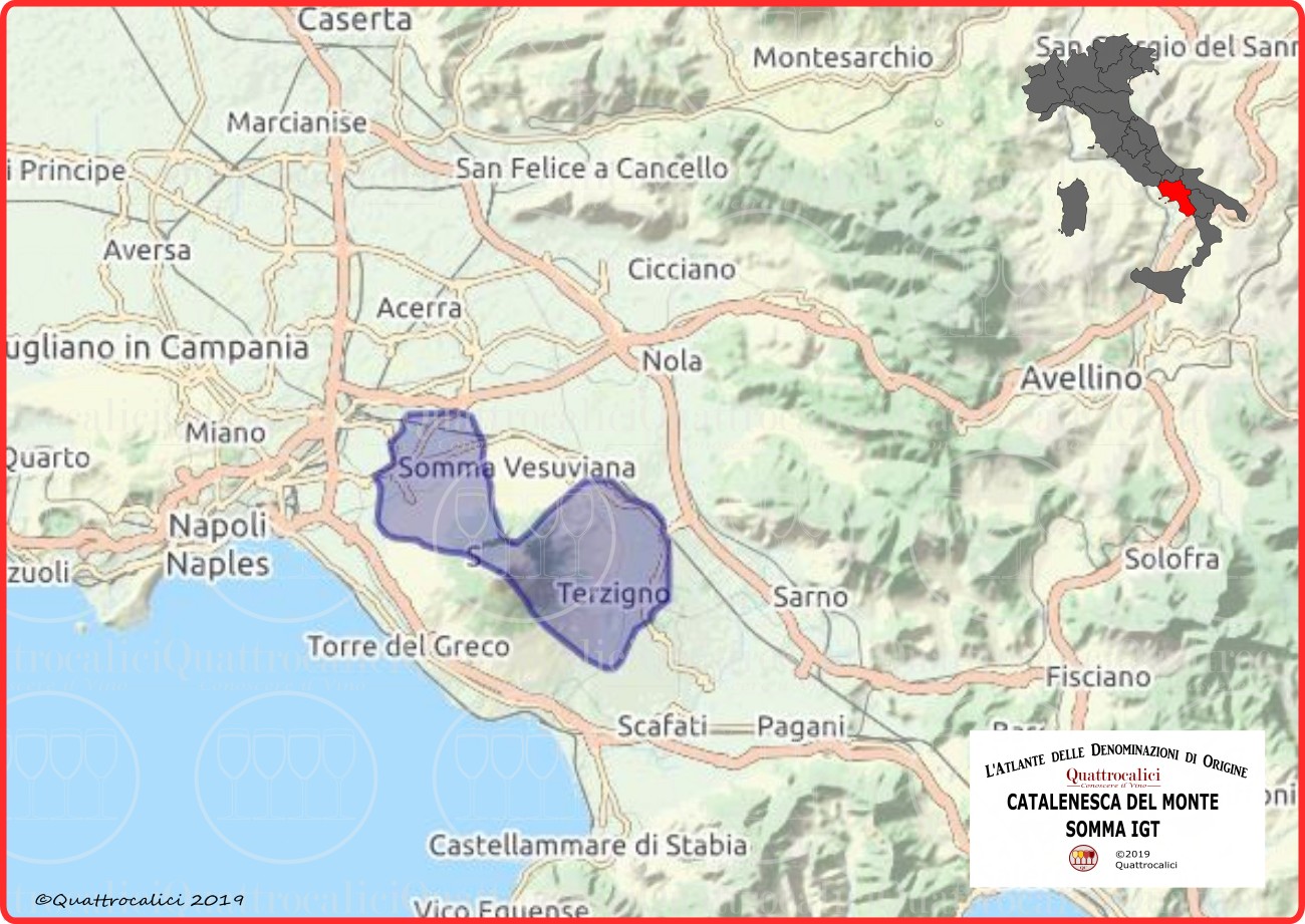 catalanesca del monte somma igt cartina