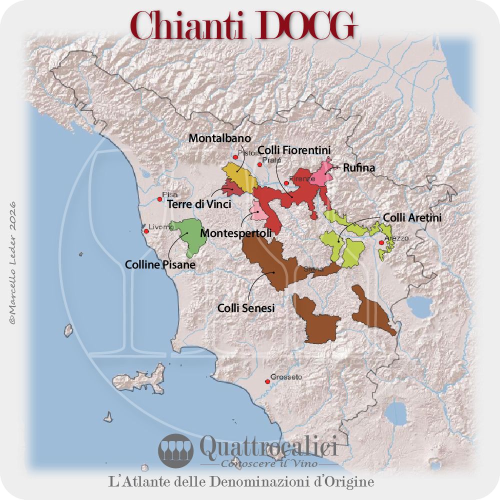 Chianti docg cartina