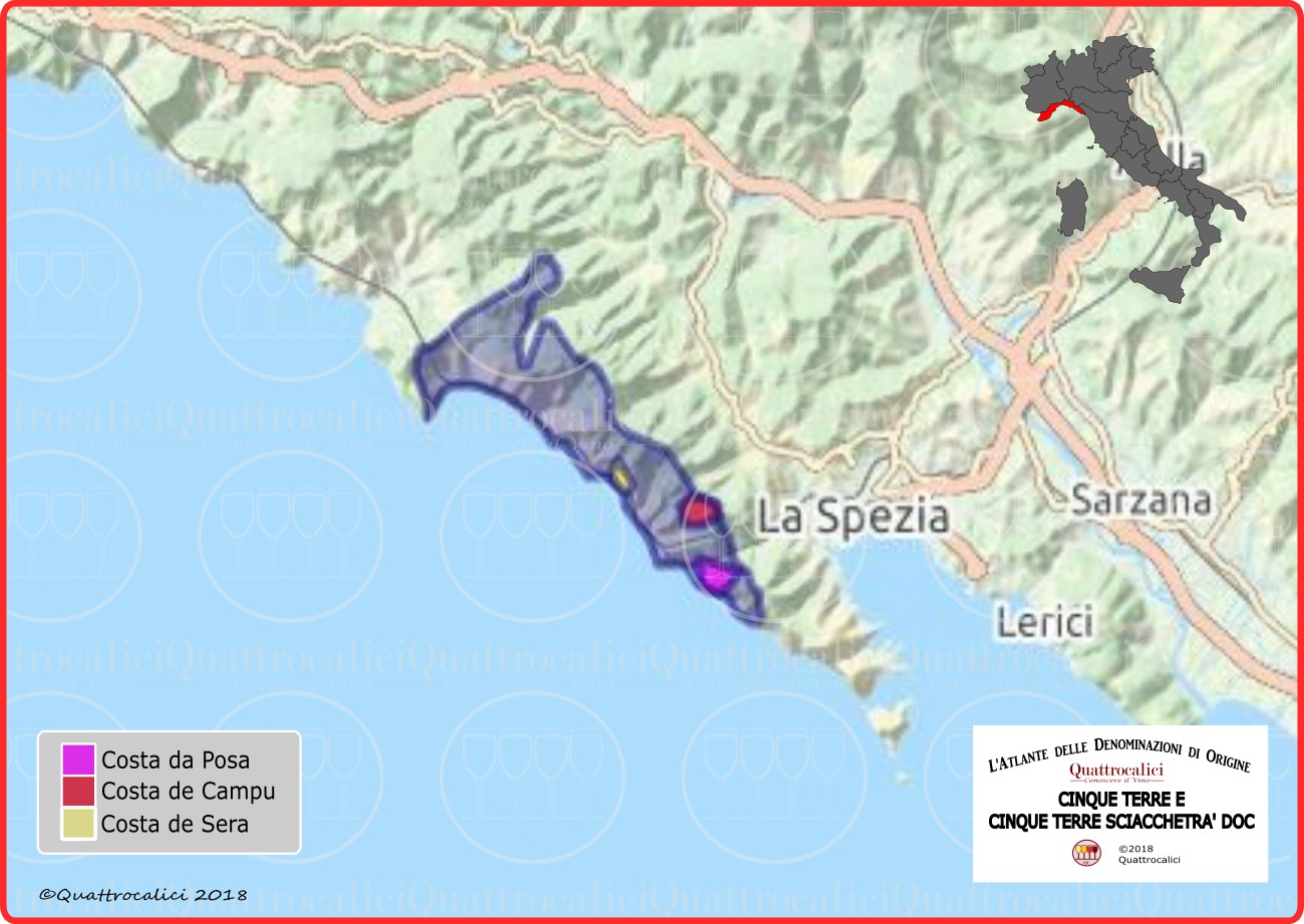 cinque terre sciacchetrà doc cartina