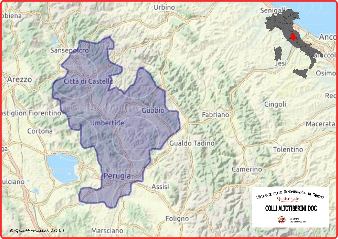 Colli Altotiberini DOC Cartina