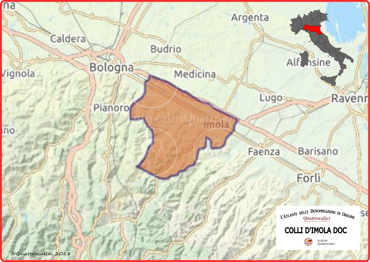 colli d'imola doc cartina