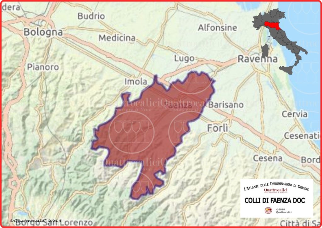 colli di faenza doc cartina