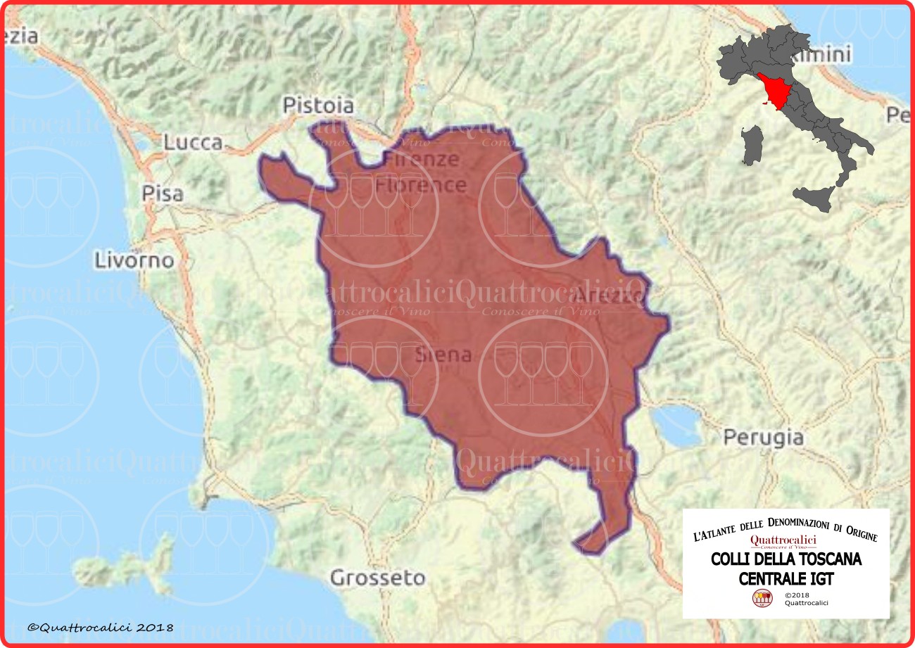 Colli della Toscana centrale IGT cartina