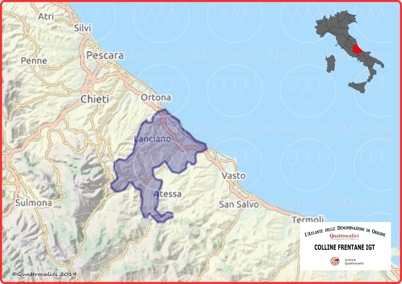 Colline Frentane IGT Cartina