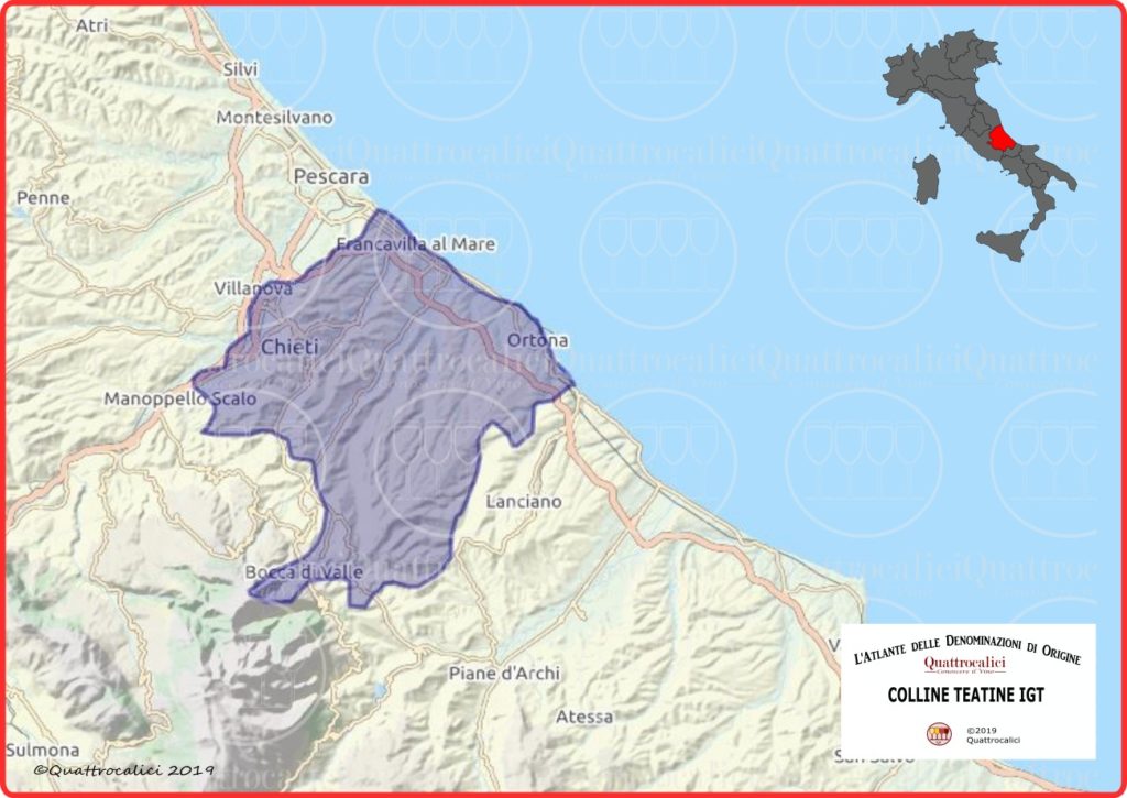 Colline Teatine IGT Cartina