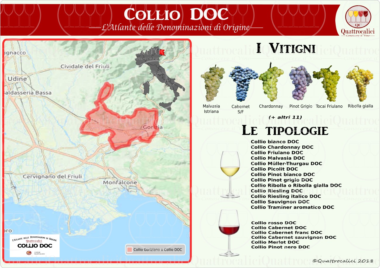 Collio Goriziano o Collio DOC Quattrocalici Tutte le DOC della