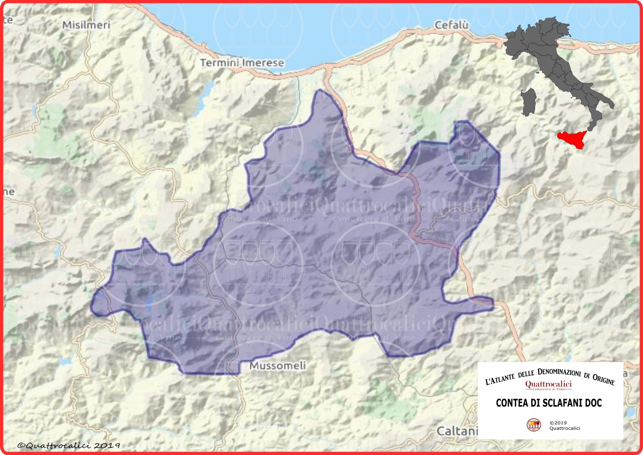 contea di sclafani doc cartina