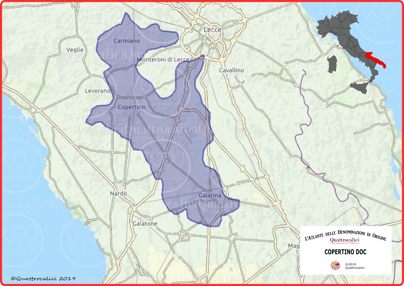 Copertino DOC cartina