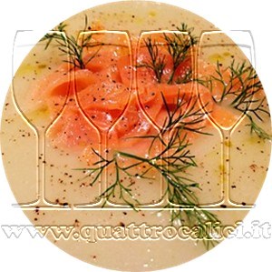 Crema di finocchi al salmone affumicato