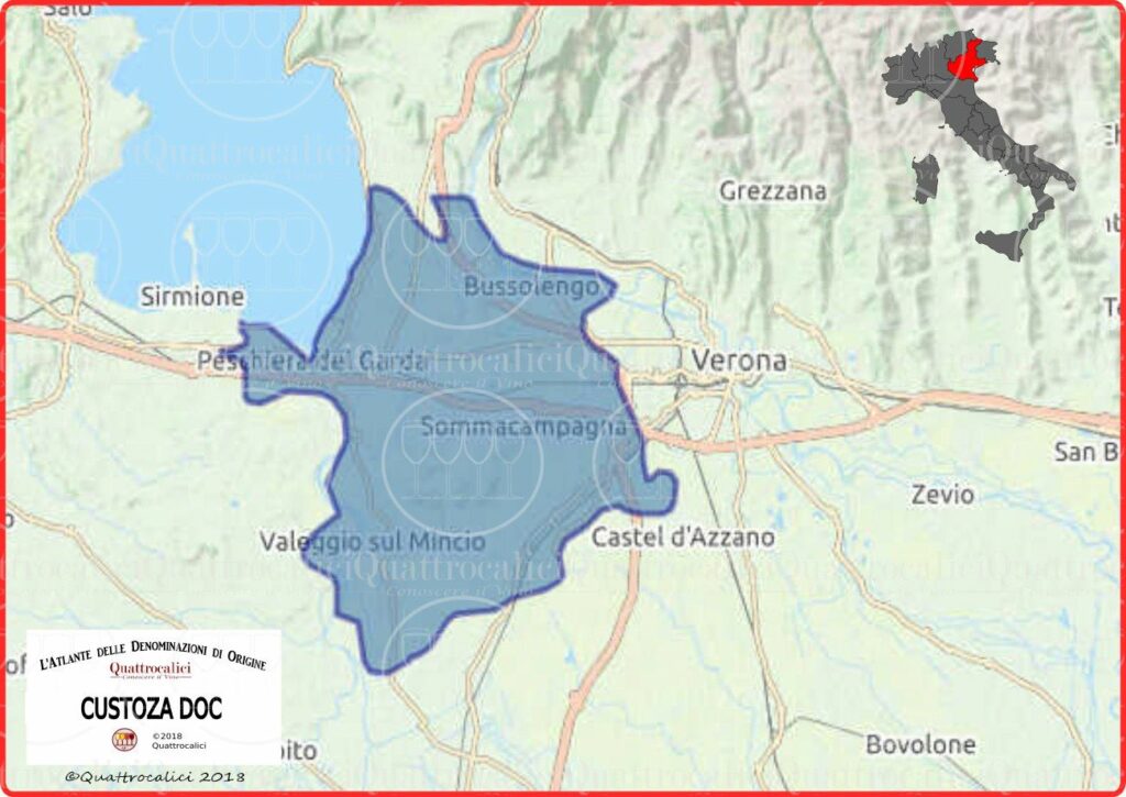 custoza doc cartina