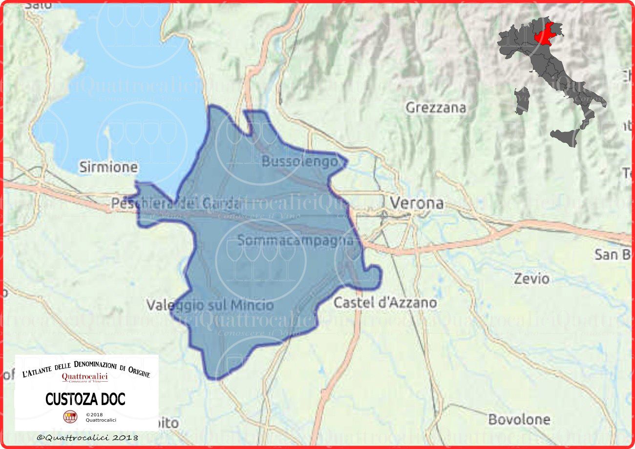 custoza doc cartina