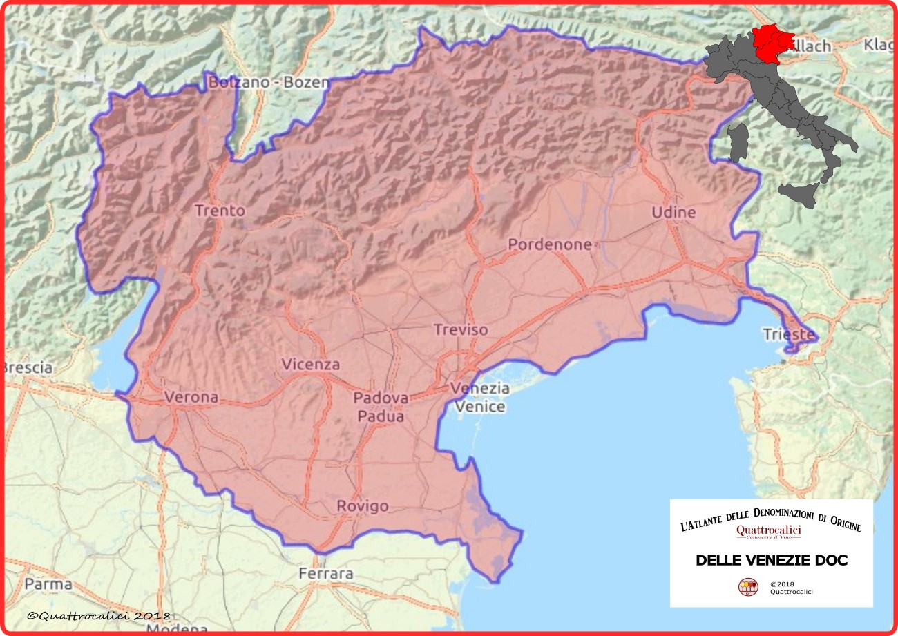 delle venezie doc cartina denominazione